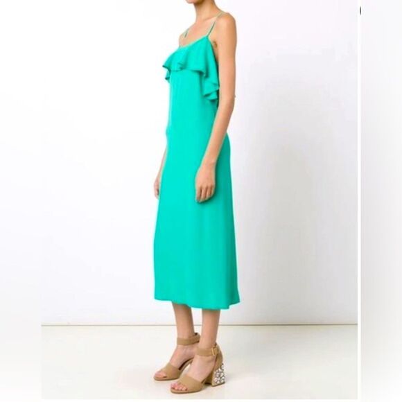 Apiece Apart Midi Slip Dress w/Ruffle 6 - Picture 2 of 10